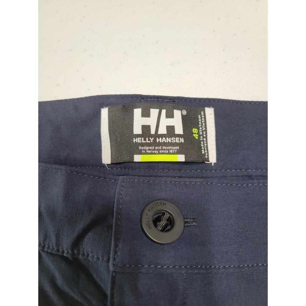 Helly Hanson Mens QD Cargo Shorts Navy NWT SIZE 48 Quick Dry Belt Loops Stretch - Picture 2 of 9